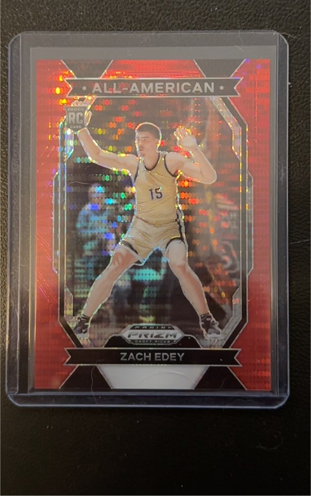 2024 Panini Prizm Draft Picks #15 Zach Edey All-American — front