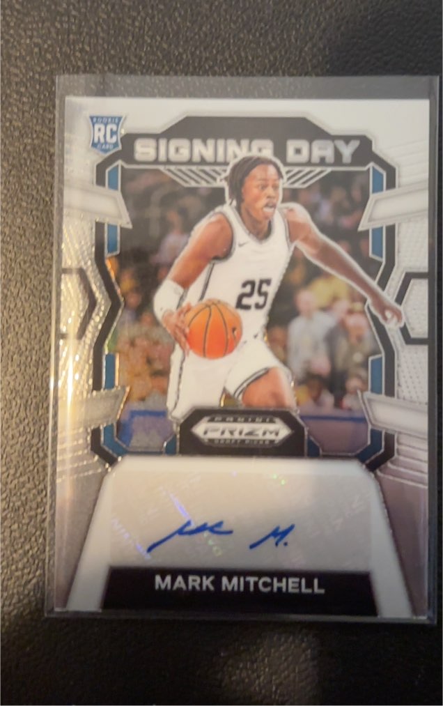 2024 Panini Prizm Draft Picks #SD-MIT Mark Mitchell Signing Day Rookie Autograph — front