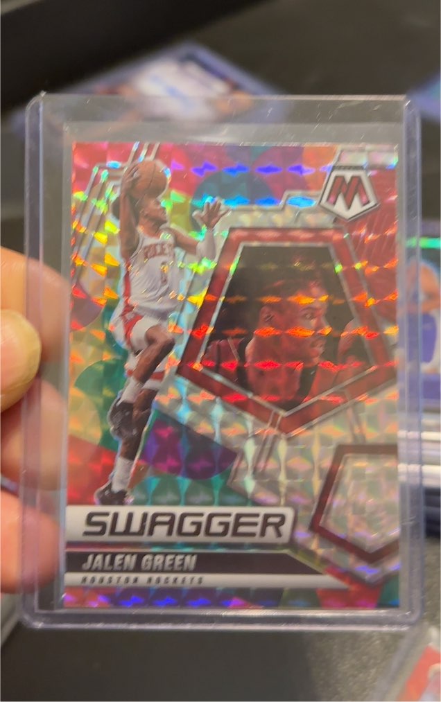 2021 Panini Mosaic #11 Jalen Green Swagger — front