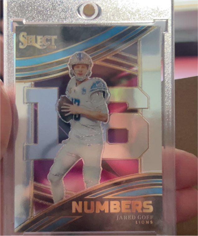 2023 Panini Select Numbers #NMB-JGO Jared Goff — front
