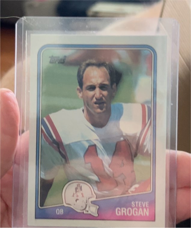1988 Topps #176 Steve Grogan — front