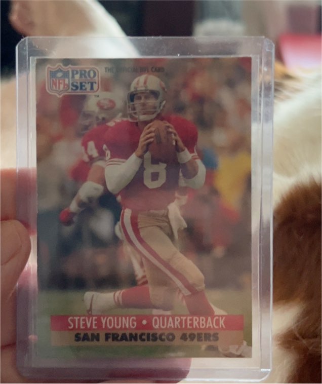 1991 Pro Set #296 Steve Young — front