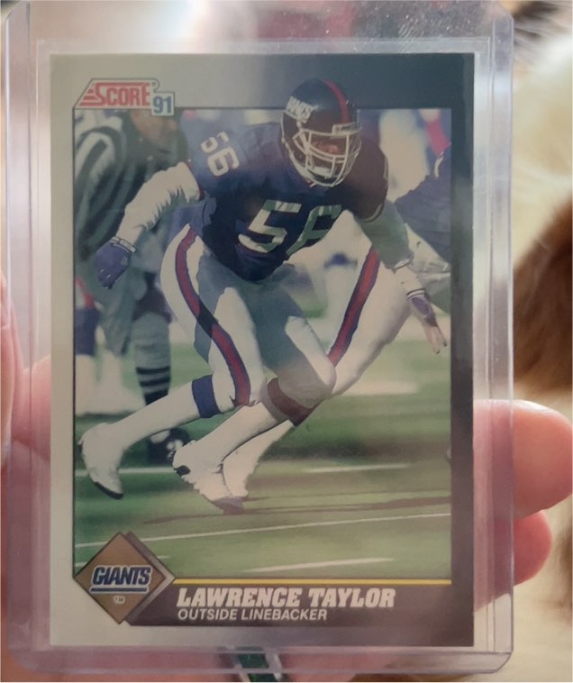 1991 Score #529 Lawrence Taylor — front