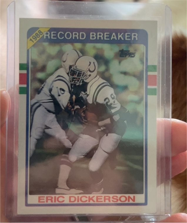 1989 Topps #3 Eric Dickerson Record Breaker — front