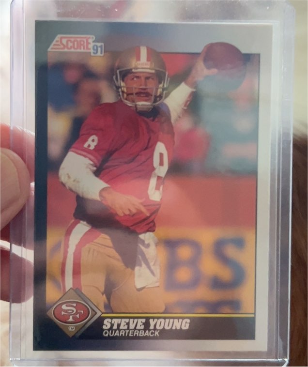 1991 Score #505 Steve Young — front