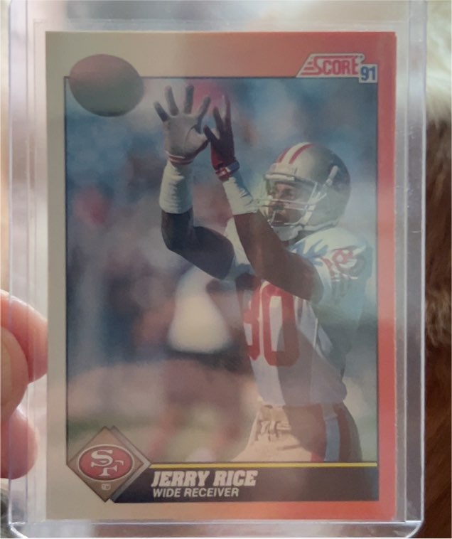 1991 Score #380 Jerry Rice — front