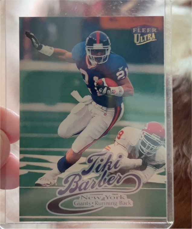 1999 Fleer Ultra #76 Tiki Barber — front