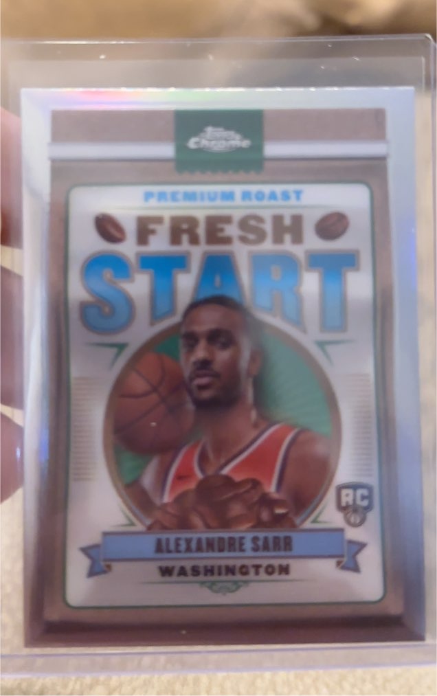 2024 Topps Chrome Fresh Start Alexandre Sarr — front