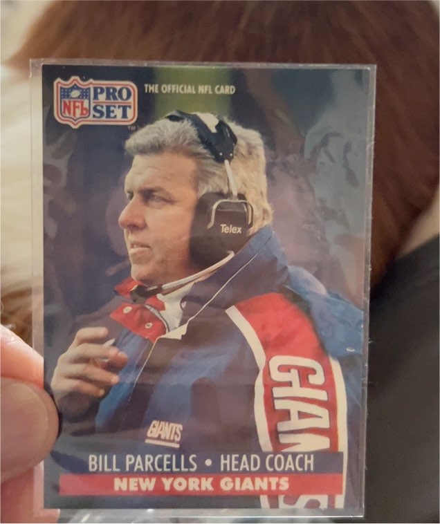 1991 Pro Set #72 Bill Parcells — front
