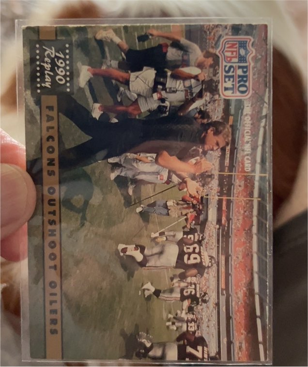 1990 Pro Set #325 Falcons Outshoot Oilers Jerry Glanville — front