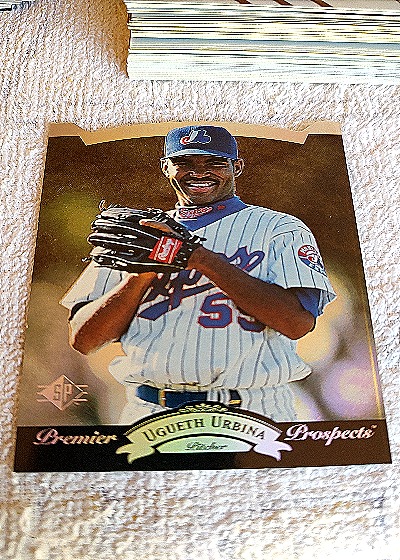 1995 Upper Deck SP Premier Prospects Die Cut #9 Ugueth Urbina — front