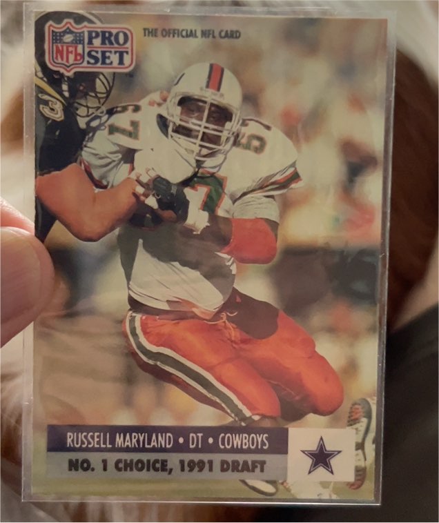 1991 Pro Set #694 Russell Maryland — front