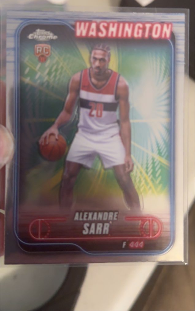 2024-25 Topps Chrome #136 Alexandre Sarr — front