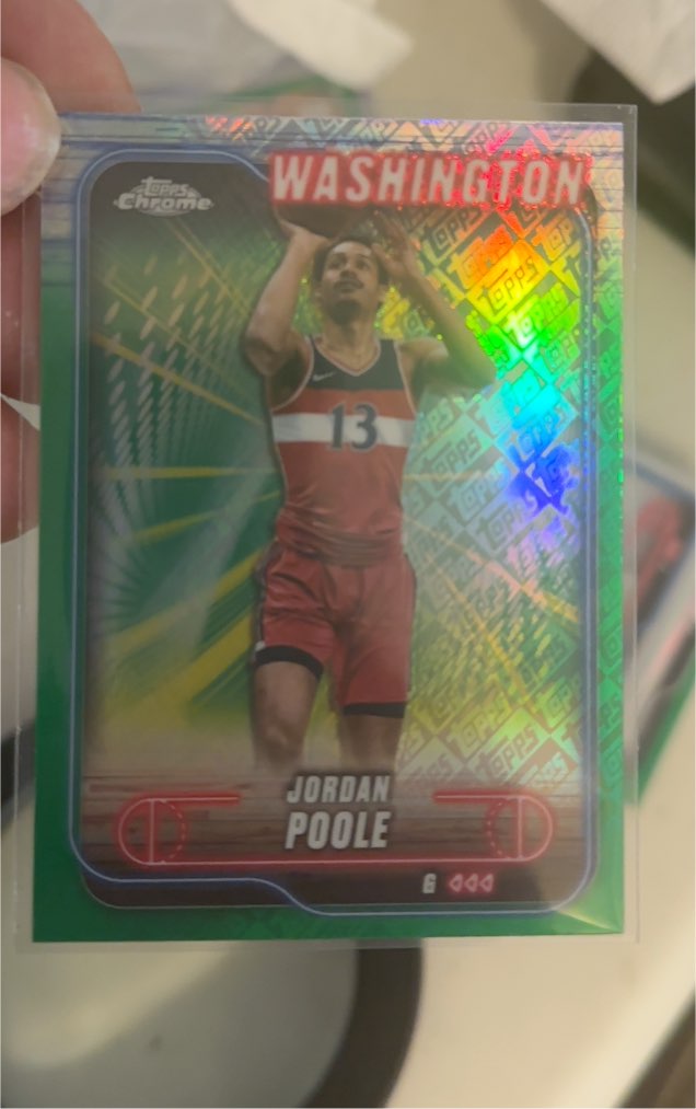 2024-25 Topps Chrome #164 Jordan Poole — front