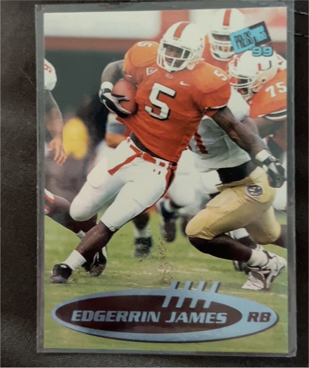1999 Press Pass #6 Edgerrin James — front