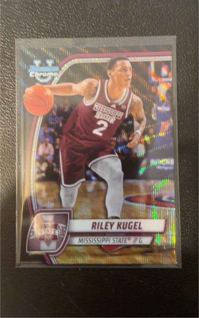 2024-25 Bowman Chrome University #70 Riley Kugel — front