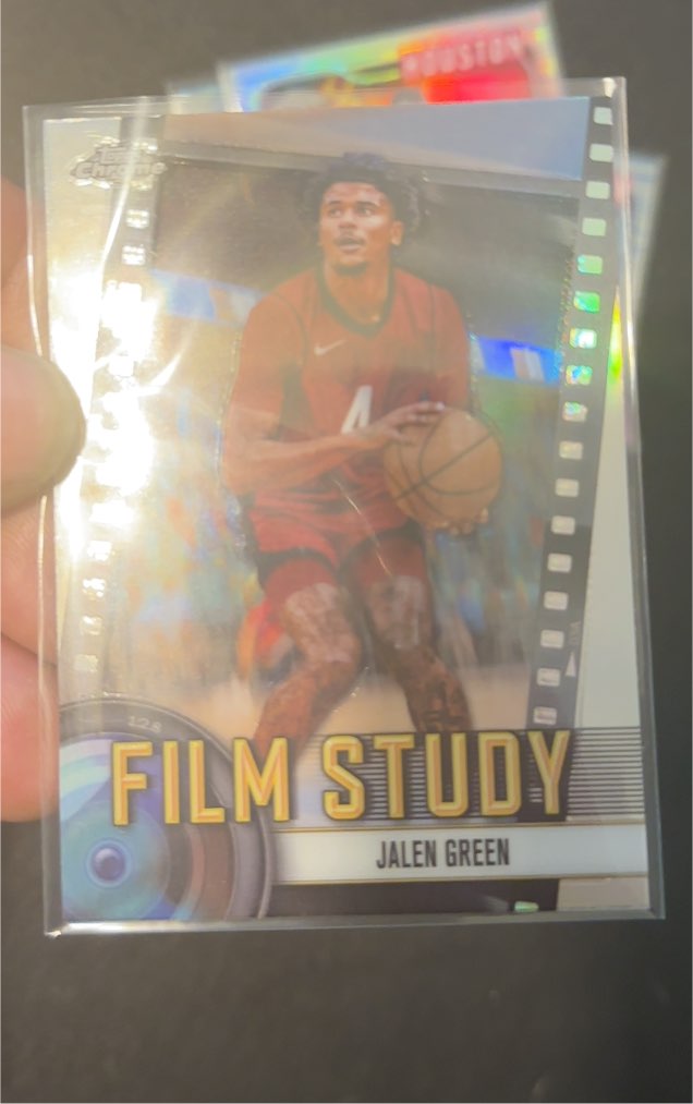 2023-24 Topps Chrome #FS-7 Jalen Green Film Study Pink Refractor — front