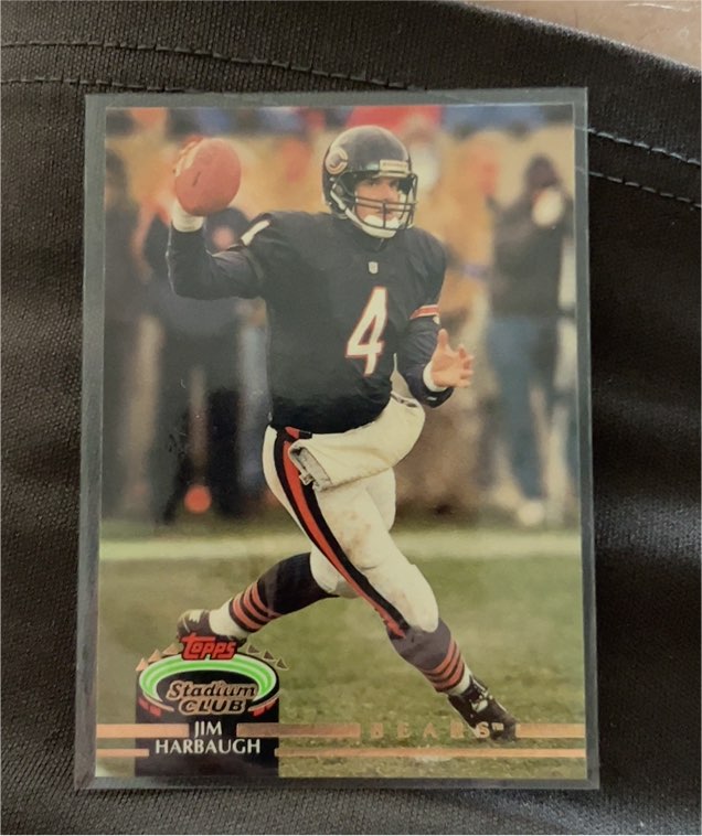 1992 Topps Stadium Club #660 Jim Harbaugh — front