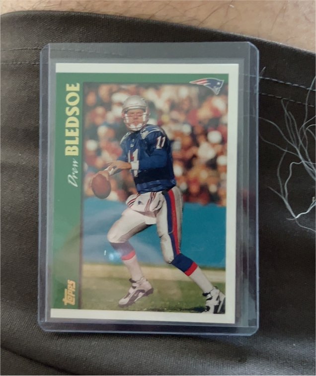 1997 Topps #100 Drew Bledsoe — front