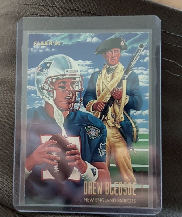 1995 Fleer Pro-Visions #4 Drew Bledsoe New England Patriots — front