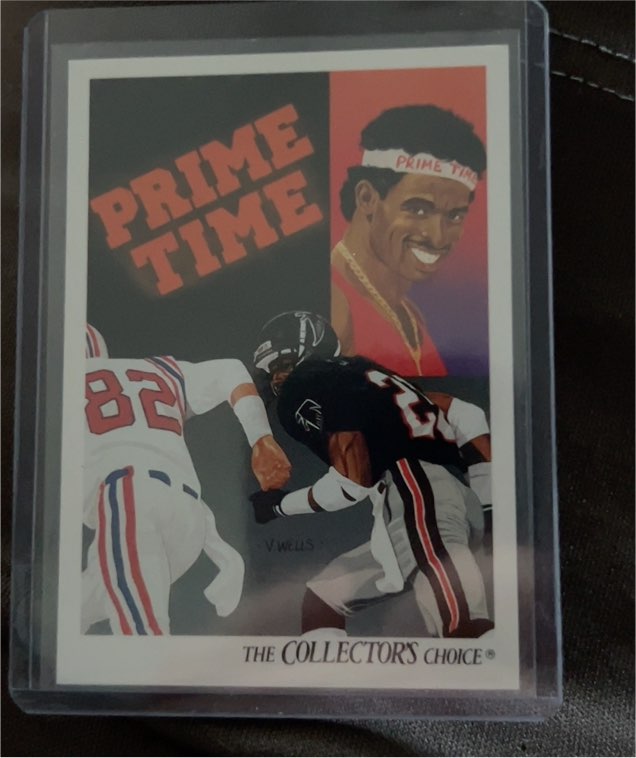 1991 Upper Deck The Collector’s Choice Prime Time #85 Deion Sanders — front