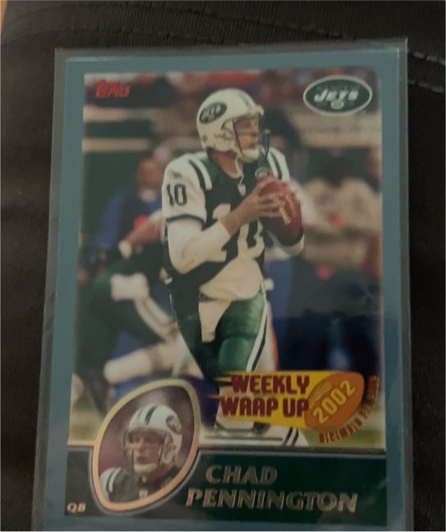 2002 Topps Weekly Wrap Up Chad Pennington — front