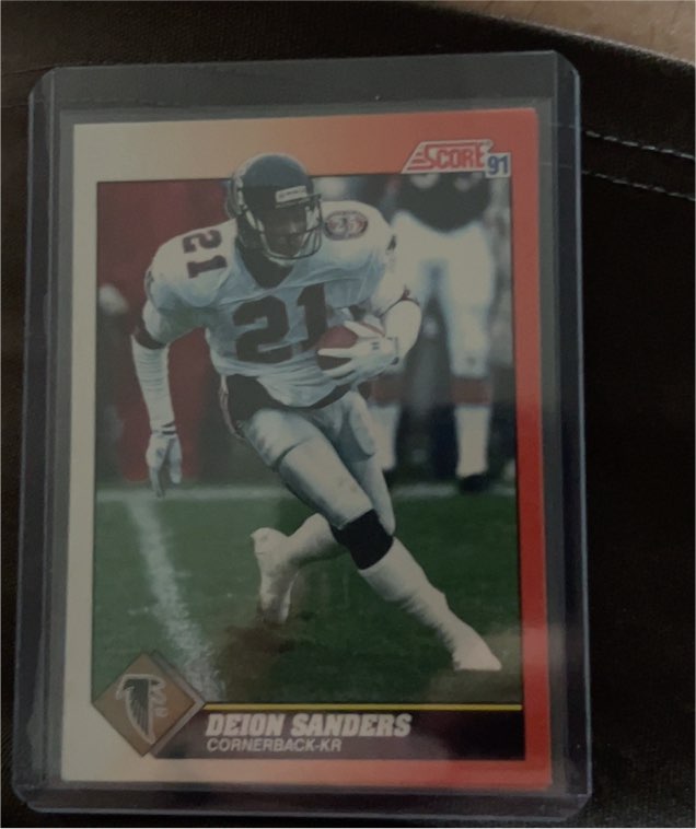 1991 Score #395 Deion Sanders — front
