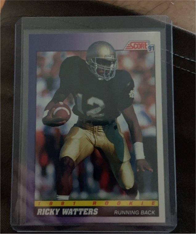 1991 Score #575 Ricky Watters — front