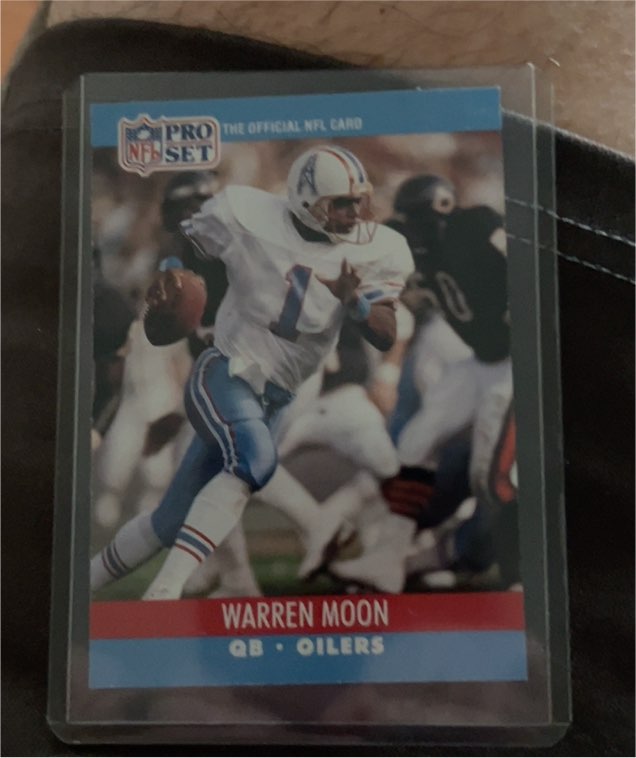 1990 Pro Set #517 Warren Moon — front