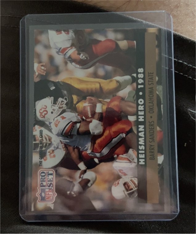 1991 Pro Set #39 Barry Sanders Heisman Hero 1988 — front