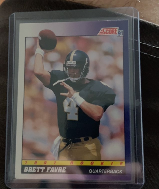 1991 Score #611 Brett Favre Rookie Card — front