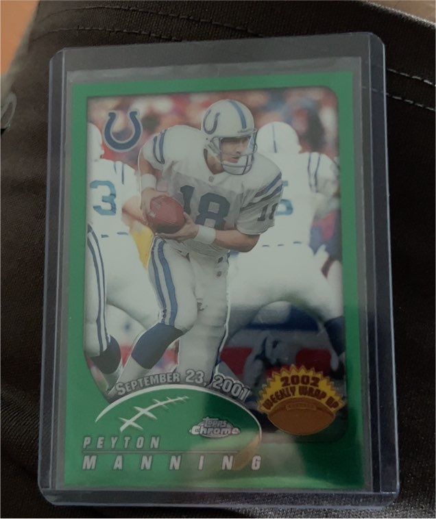 2002 Topps Chrome #147 Peyton Manning — front