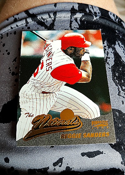 1996 Pinnacle The Naturals #143 Reggie Sanders — front