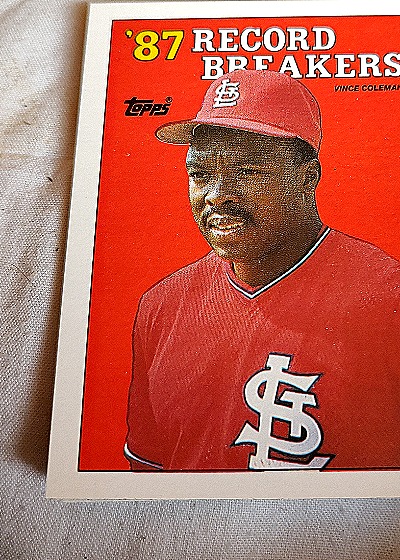 1988 Topps #1 Vince Coleman — front