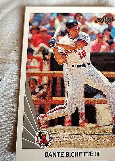 1990 Leaf #340 Dante Bichette California Angels — front