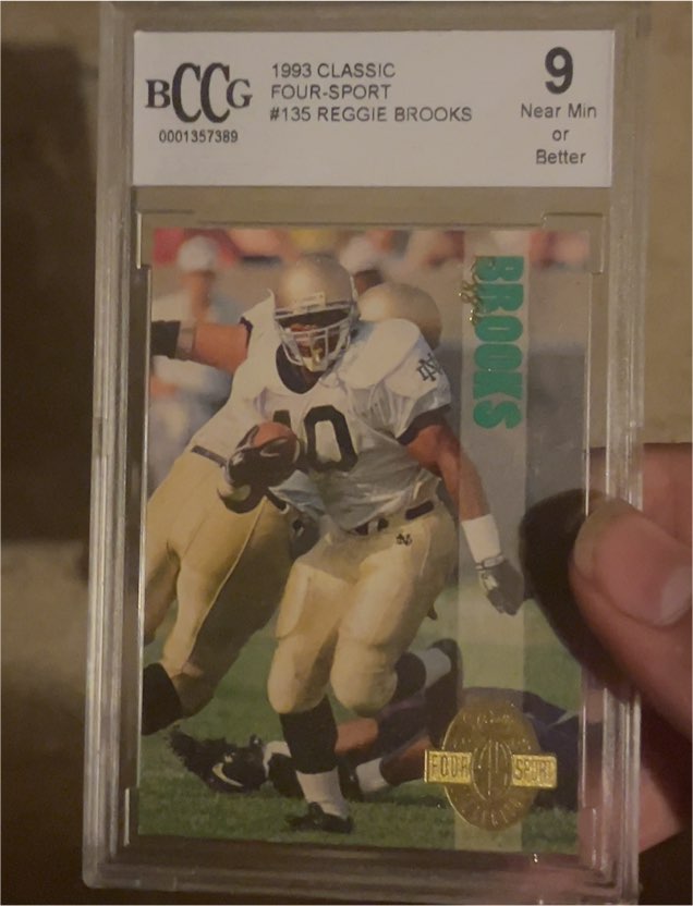 1993 Classic Four Sport #135 Reggie Brooks — front