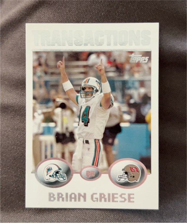 2004 Topps #163 Brian Griese Tampa Bay Buccaneers — front