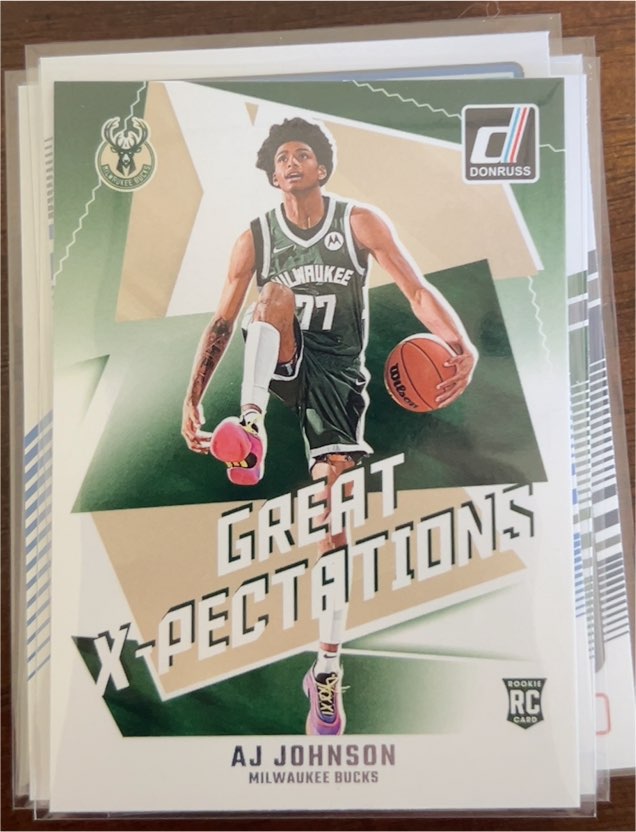 2024-25 Donruss #6 AJ Johnson Great X-Pectations — front