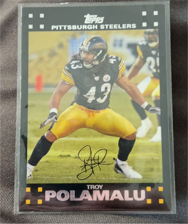 2007 Topps #247 Troy Polamalu — front