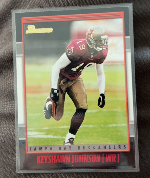 2001 Bowman #4 Keyshawn Johnson — front