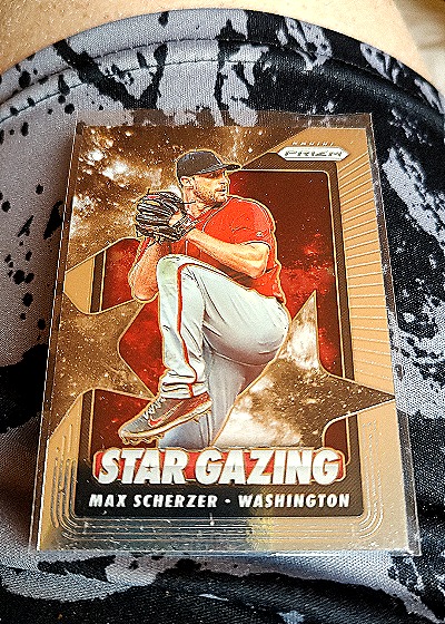 2020 Panini Prizm #SG-2 Max Scherzer Star Gazing Washington Nationals — front