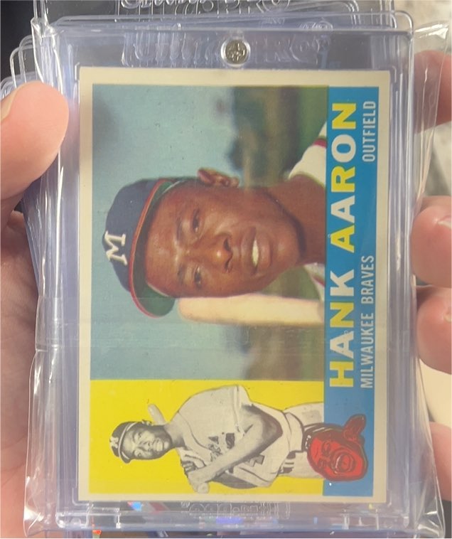 1960 Topps #300 Hank Aaron — front