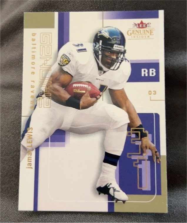2003 Fleer Genuine Insider #03 Jamal Lewis — front