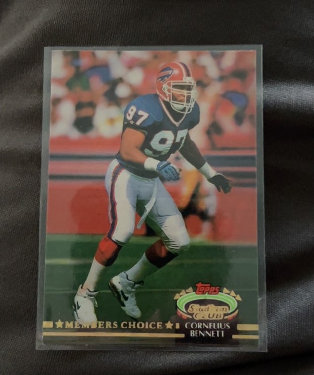 1992 Topps Stadium Club #296 Cornelius Bennett MC — front