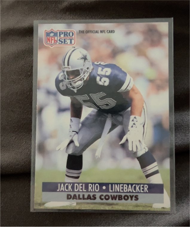 1991 Pro Set #129 Jack Del Rio — front