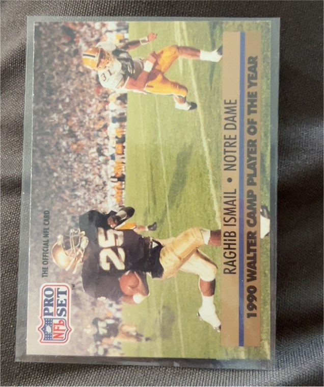 1990 Pro Set #32 Raghib Ismail Walter Camp Player of the Year — front