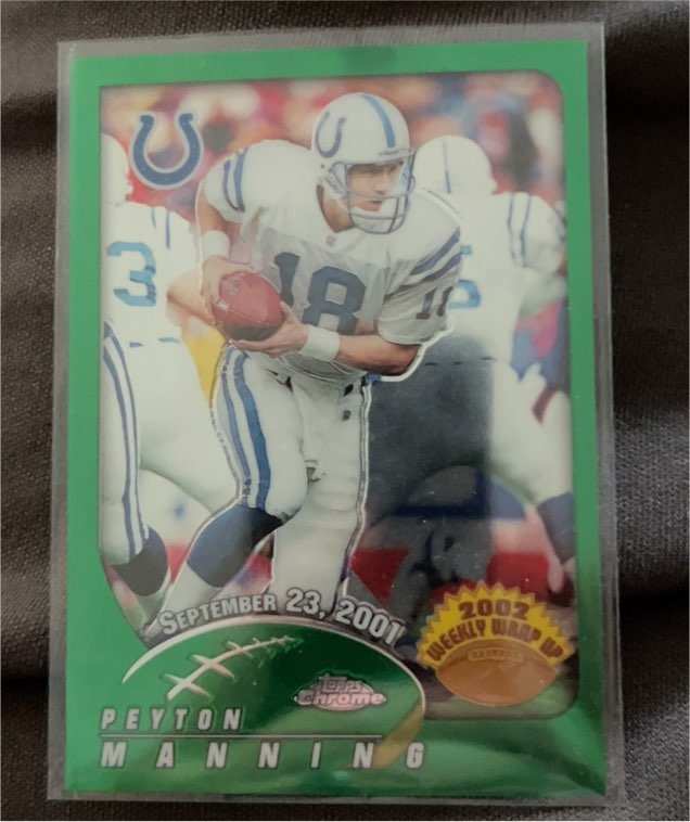 2002 Topps Chrome #292 Peyton Manning — front