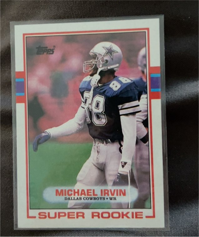 1989 Topps #383 Michael Irvin — front