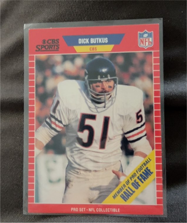 1989 Pro Set #15 Dick Butkus Announcer - CBS — front