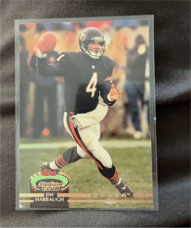 1992 Topps Stadium Club #110 Jim Harbaugh — front